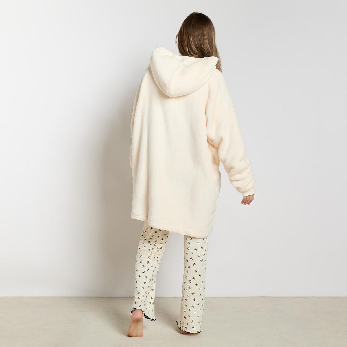OHS Zip Up Hoodie Blanket Oversized Sherpa Fleece Thermal Sweatshirt Jumper