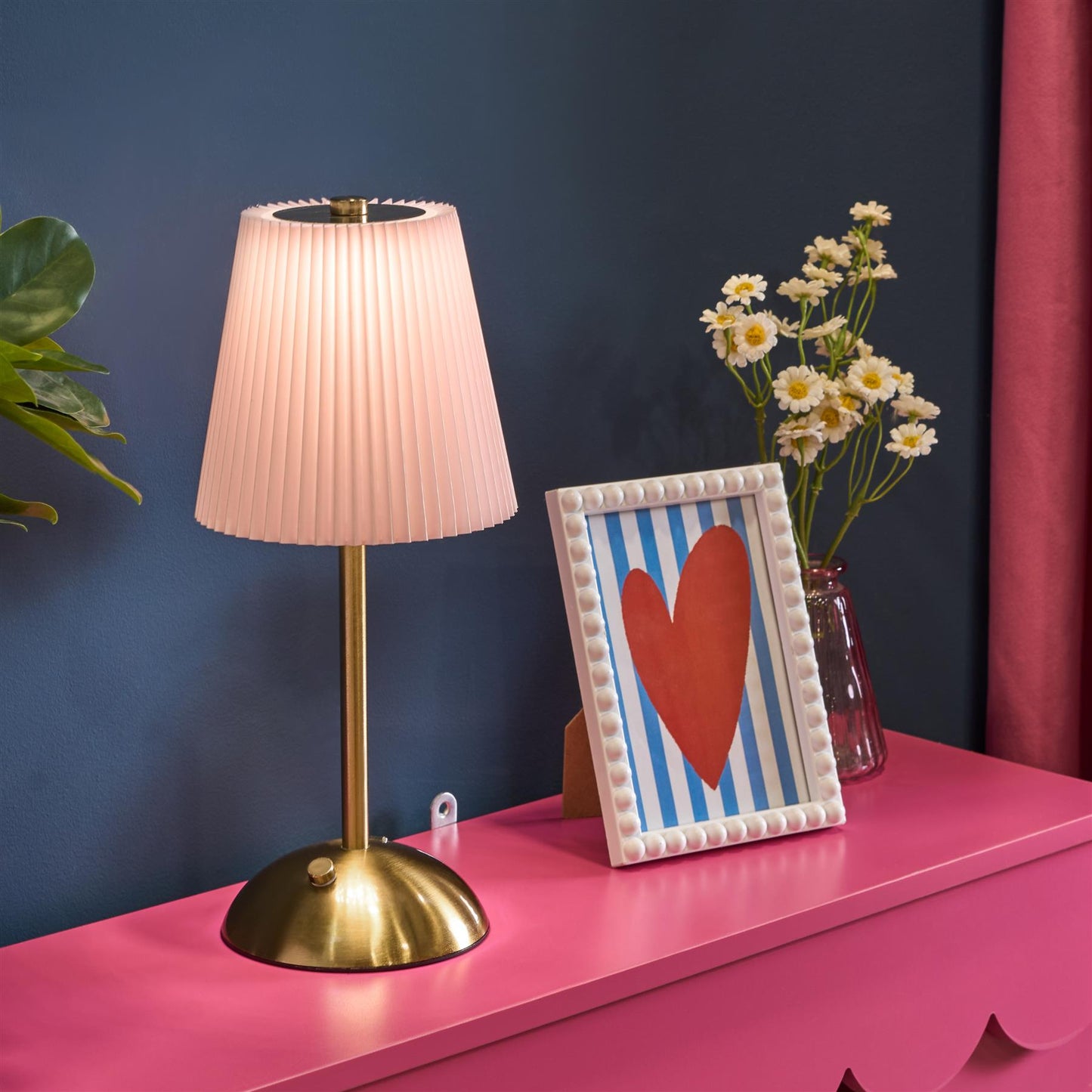 OHS Bedside Cordless Lamp LED Rechargeable Table Desk Night Light Nightstand