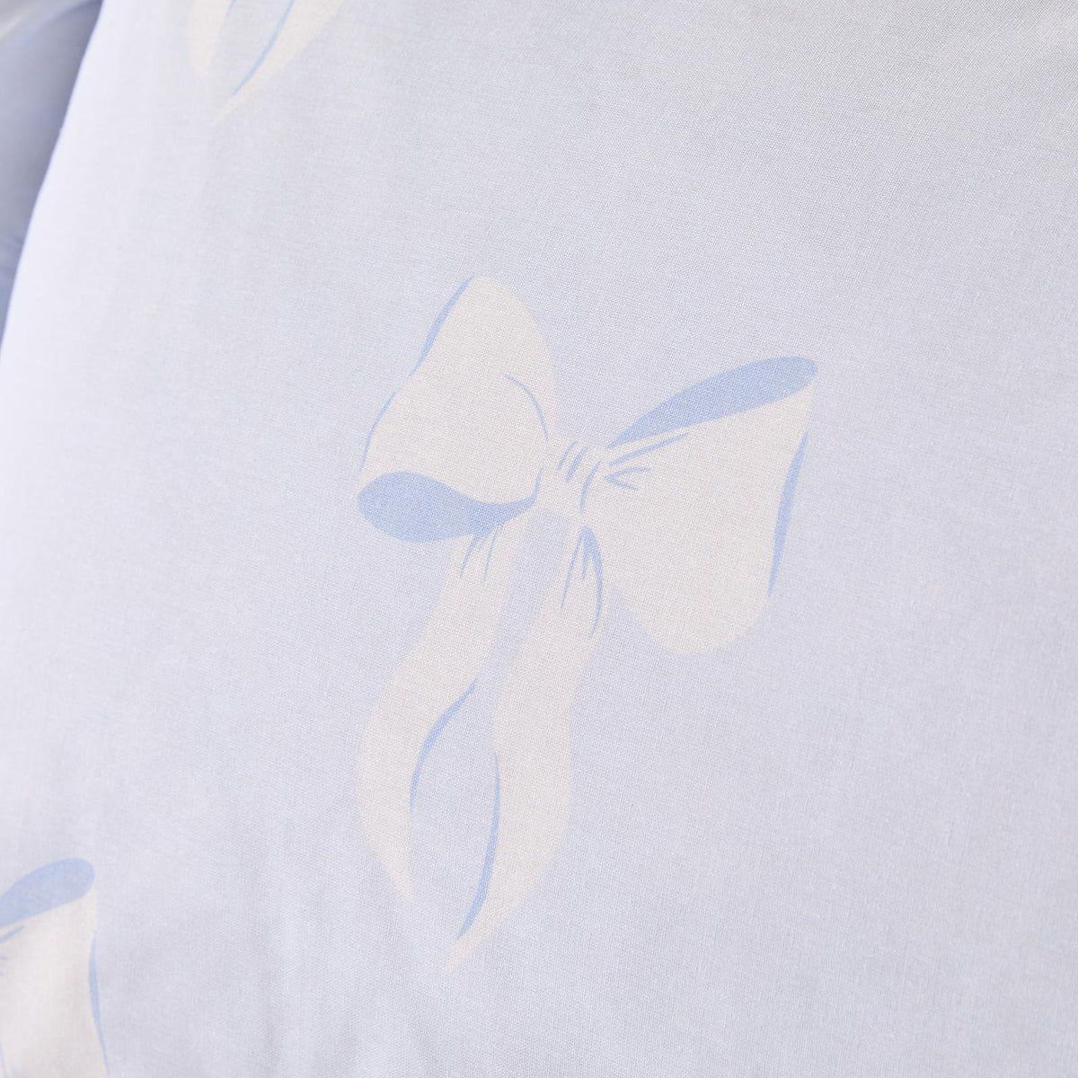 OHS Bow Reversible Duvet Cover Set with Pillowcase Polycotton Microfibre Bedding