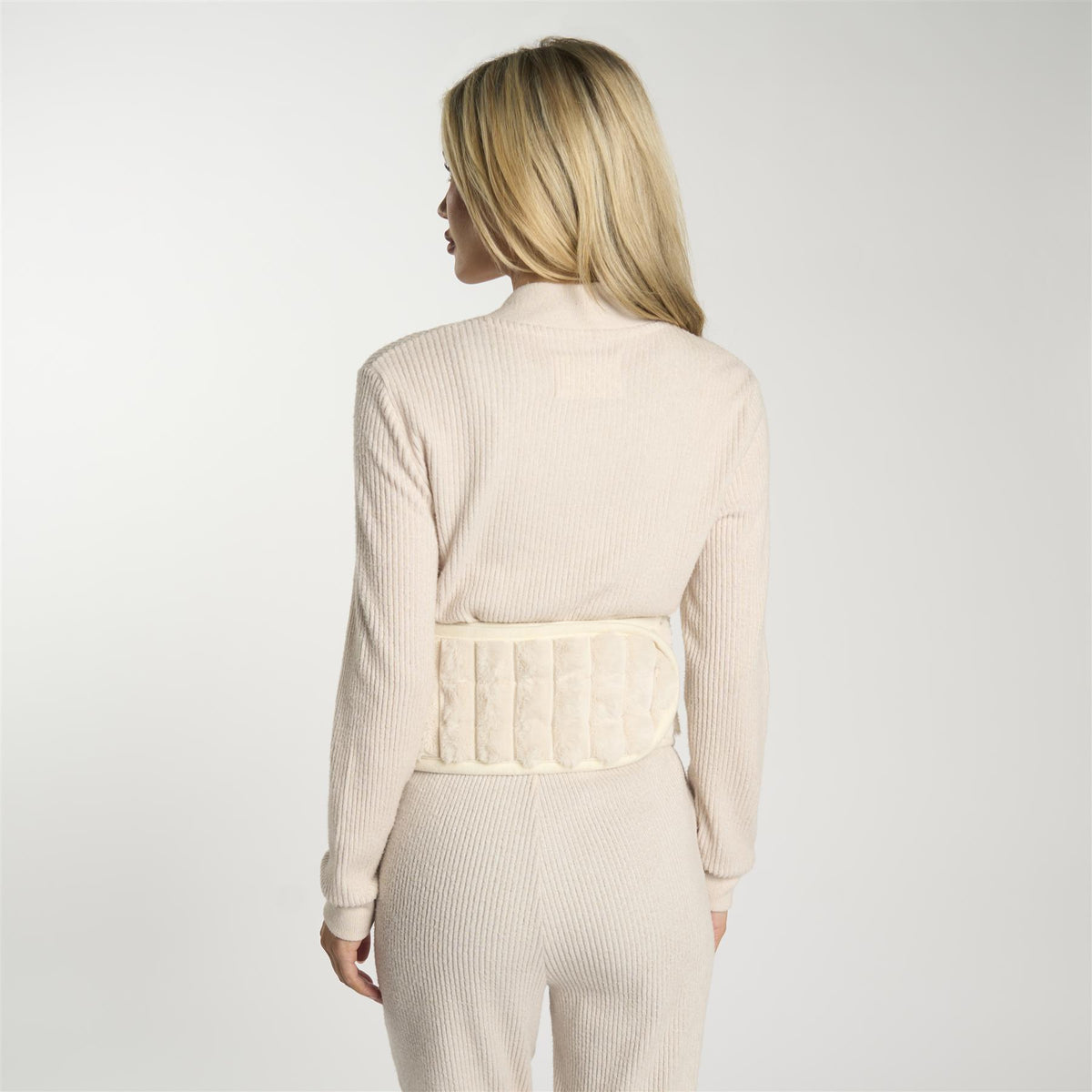 OHS Ribbed Heating Belt Adjustable Hot Water Bottle Body Wrap Back Pain Relief
