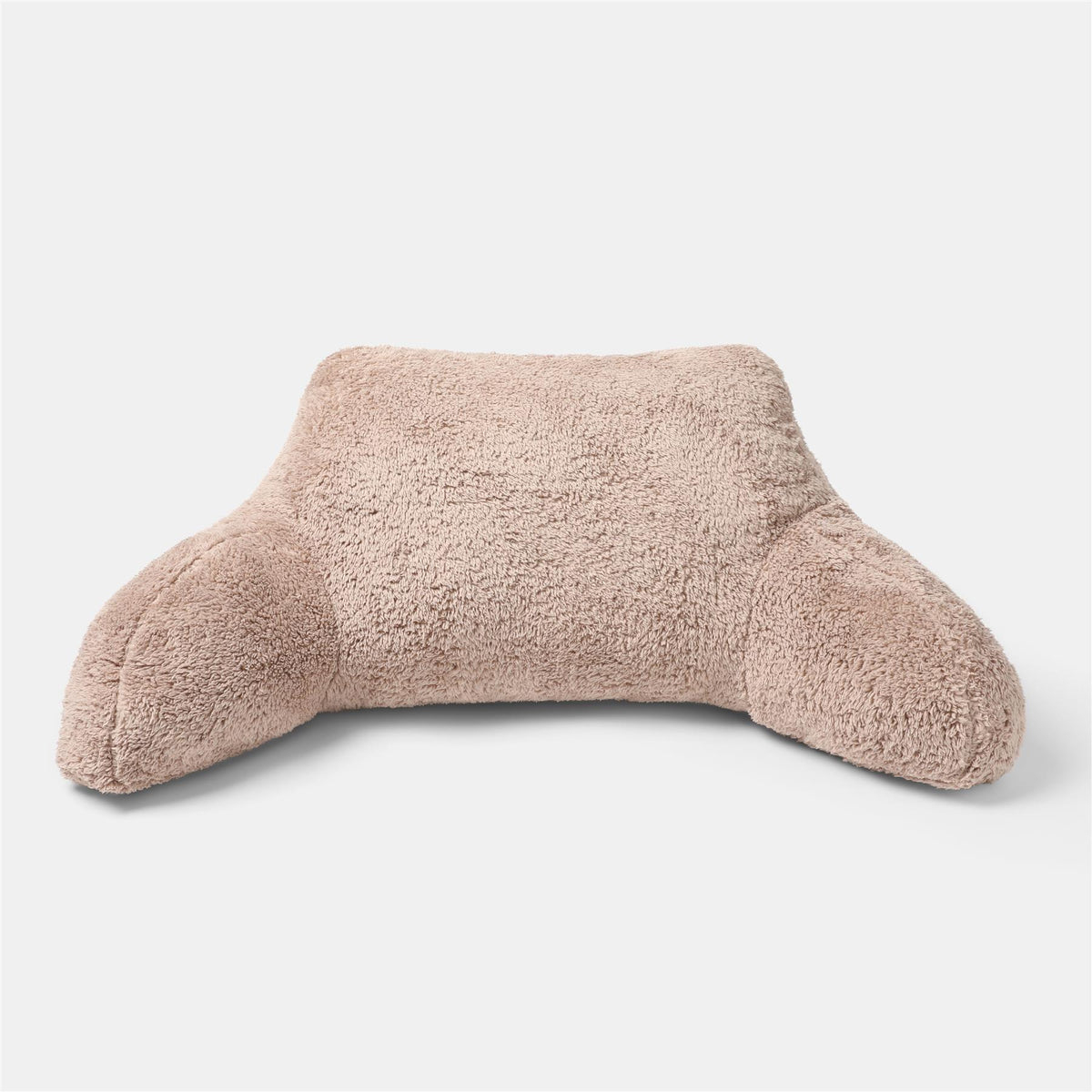 OHS Teddy Fleece Reading Pillow Cuddle Cushion with Arms Lumbar Bed Chair