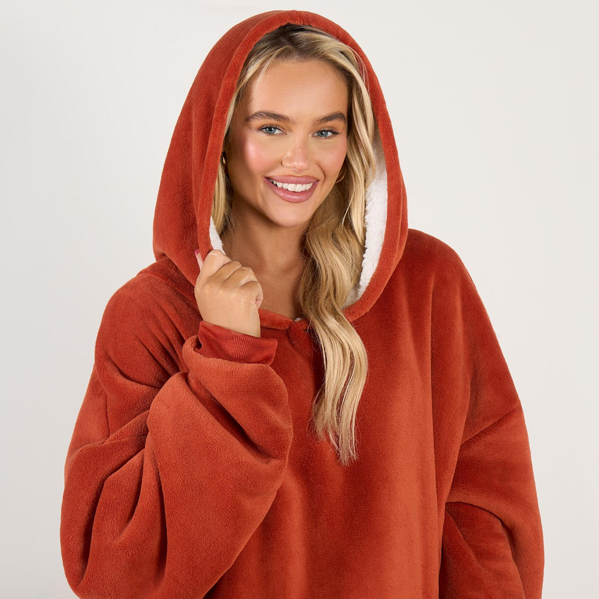OHS Hoodie Blanket Oversized Ultra Plush Sherpa Giant Big Hooded Sweatshirt