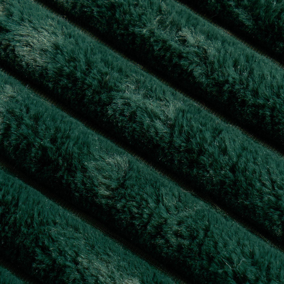 OHS Faux Fur Ribbed Fleece Throw Over Bed Blanket Warm Supersoft