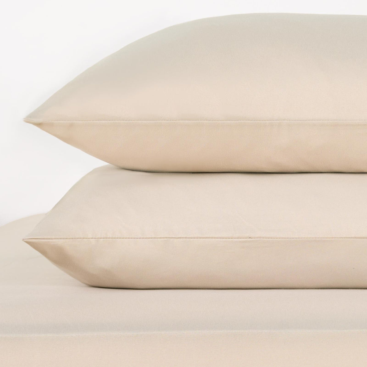 OHS Plain Duvet Cover & Pillowcase Reversible Bedding Set OR Fitted Sheet