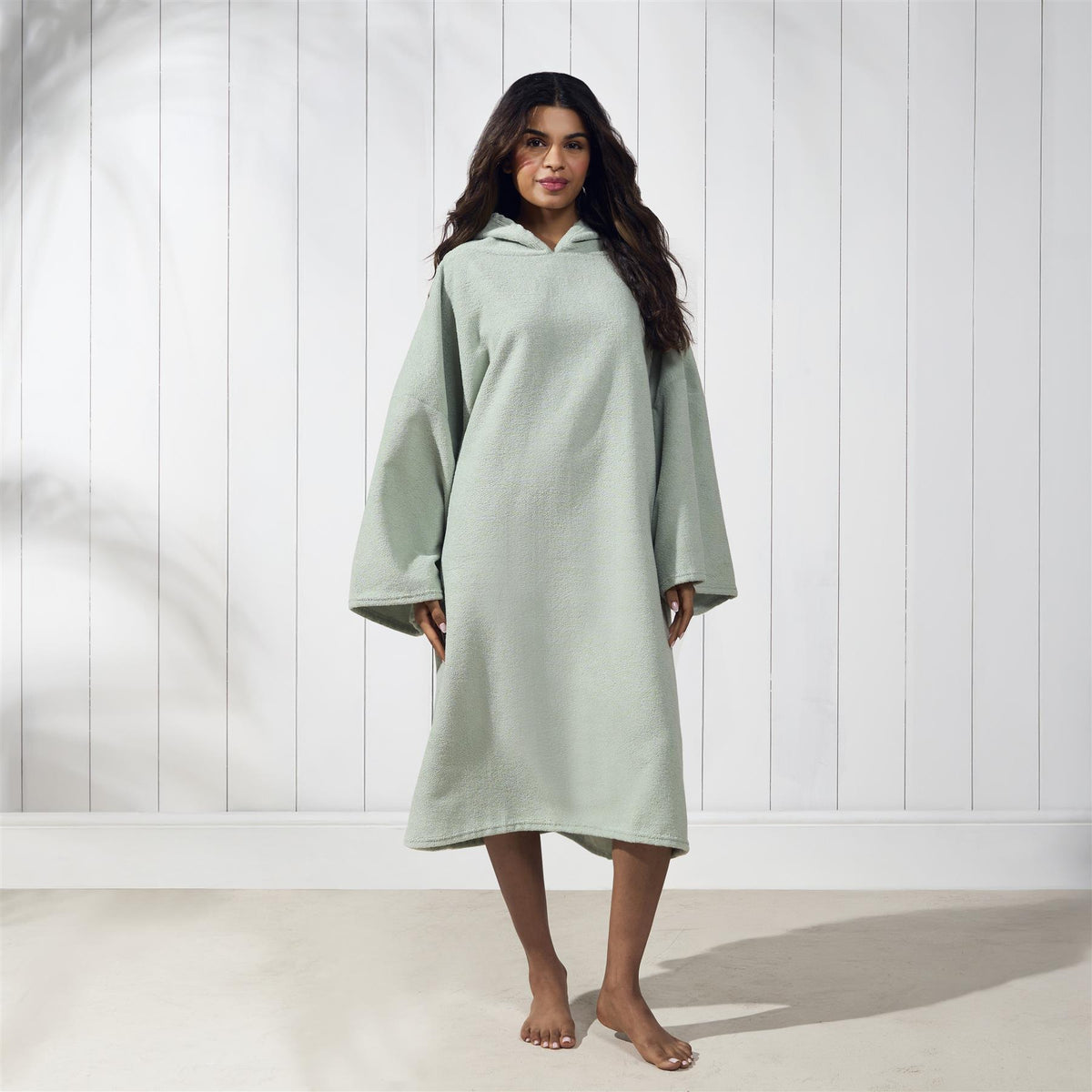 OHS Hooded Towel Poncho Adult Absorbent Dry Beach Swim Bath Changing Robe