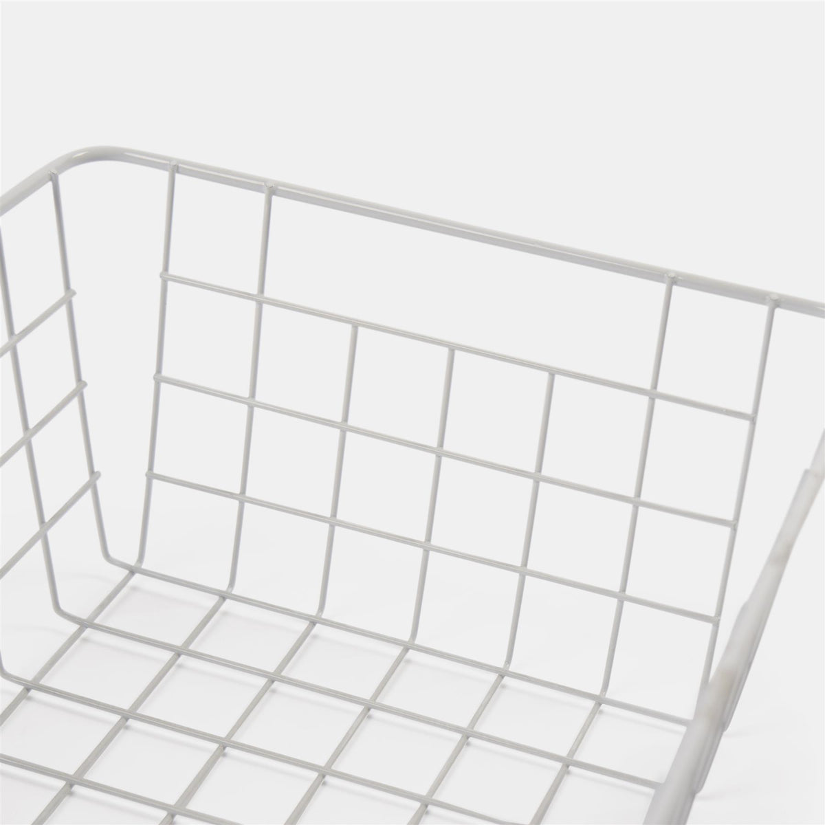 Wire Storage Basket Organiser Tidy Clothing Towel Holder Space Saving Solution
