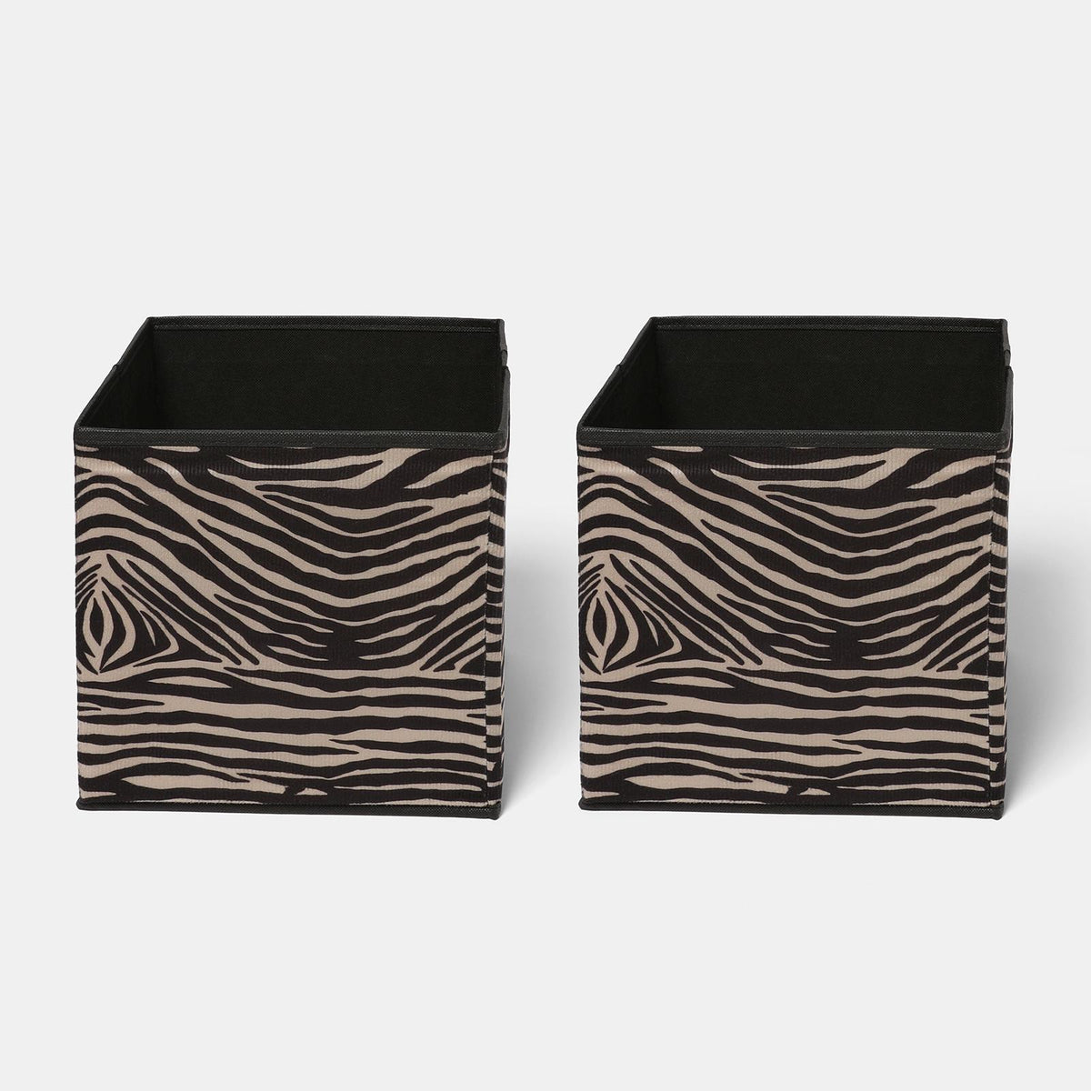 OHS Storage Cube Boxes Animal Print 2/4 Pack Folding Shoe Organiser Tidy Set