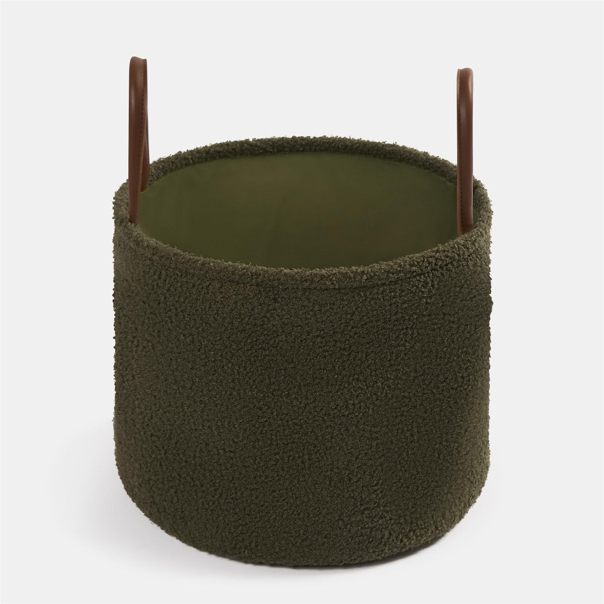 OHS Storage Basket Handles Boucle Fleece Laundry Clothes Organiser