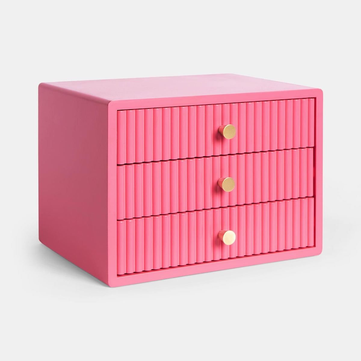 OHS Ribbed Desktop Drawers Organiser Freestanding Tabletop Cabinet Storage Unit