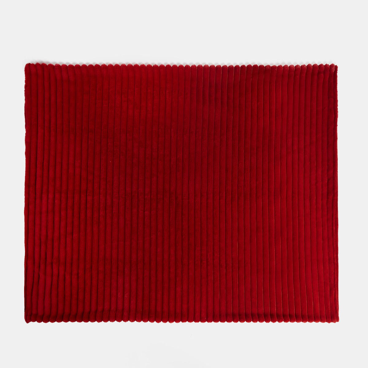 OHS Faux Fur Ribbed Fleece Throw Over Bed Blanket Warm Supersoft