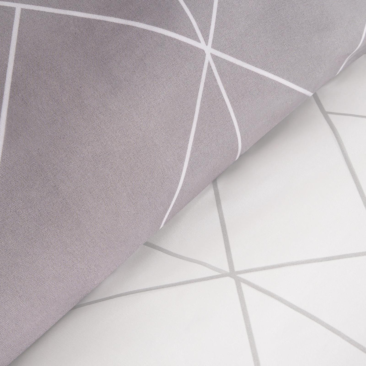 OHS Geometric Reversible Bedding Set Soft Quilt Duvet Cover with Pillowcase