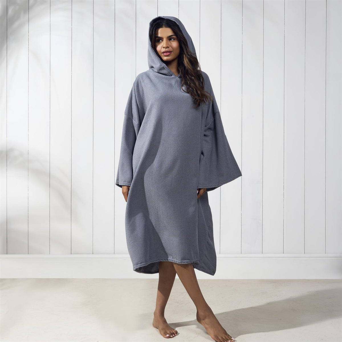 OHS Hooded Towel Poncho Adult Absorbent Dry Beach Swim Bath Changing Robe
