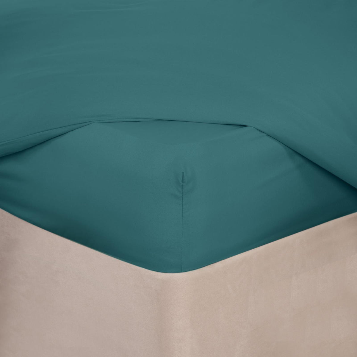 OHS Plain Duvet Cover & Pillowcase Reversible Bedding Set OR Fitted Sheet