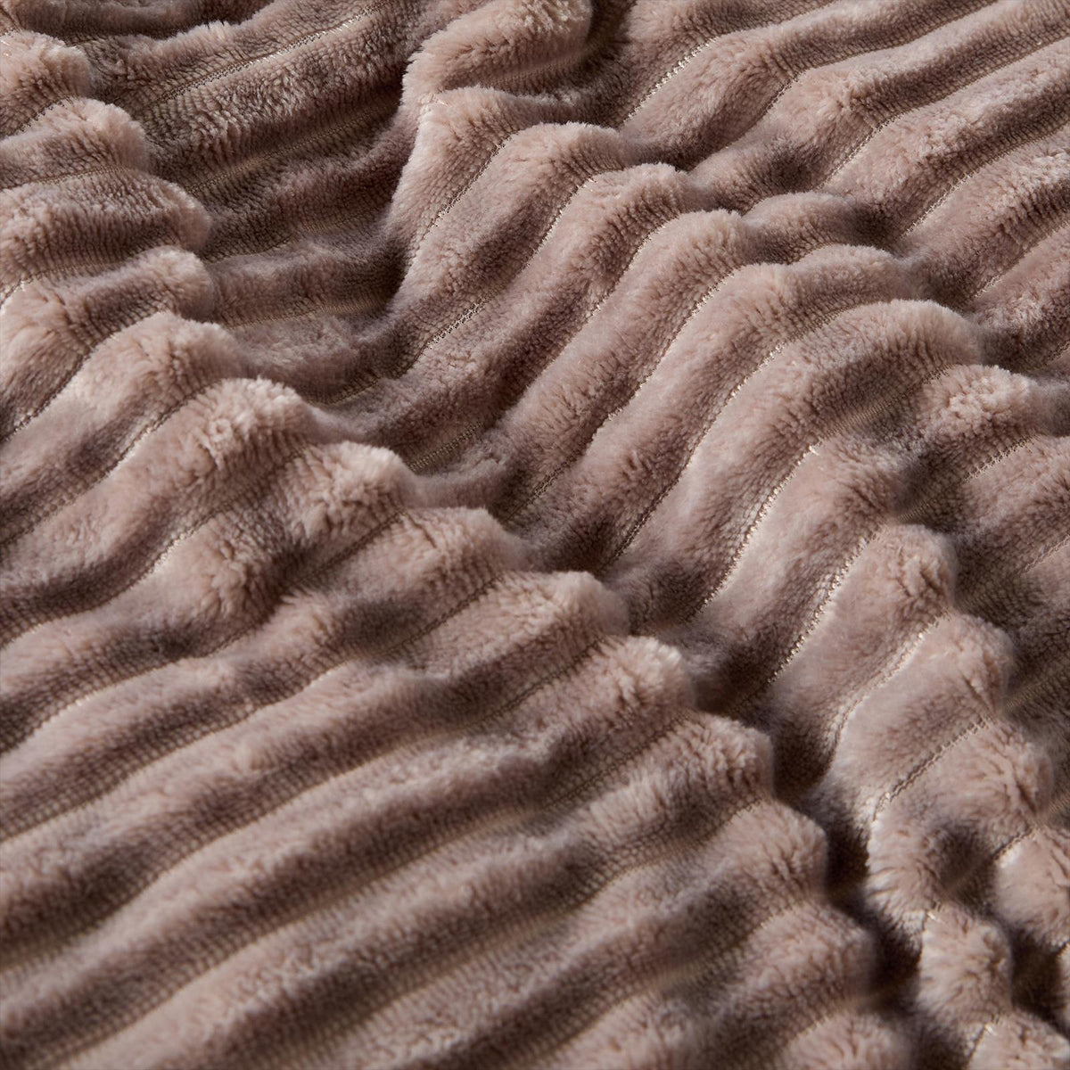 OHS Ribbed Fleece Duvet Cover Set Sherpa Reverse Thermal Supersoft Bedding