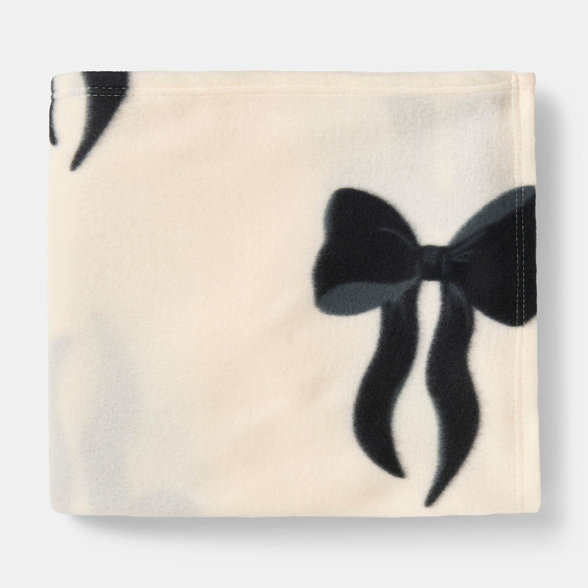 OHS Bows Throw Blanket Soft Polar Fleece Winter Thermal Bedspread Home Decor