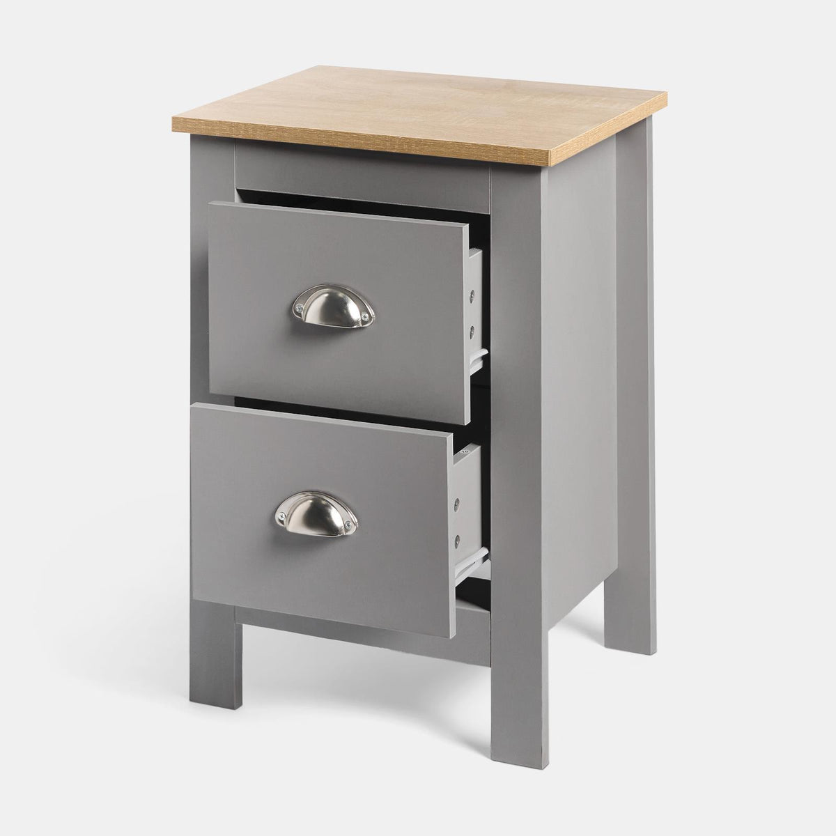 OHS Chicago Bedside Table 2/3 Drawer Hallway Cabinet Nightstand Unit Home Decor