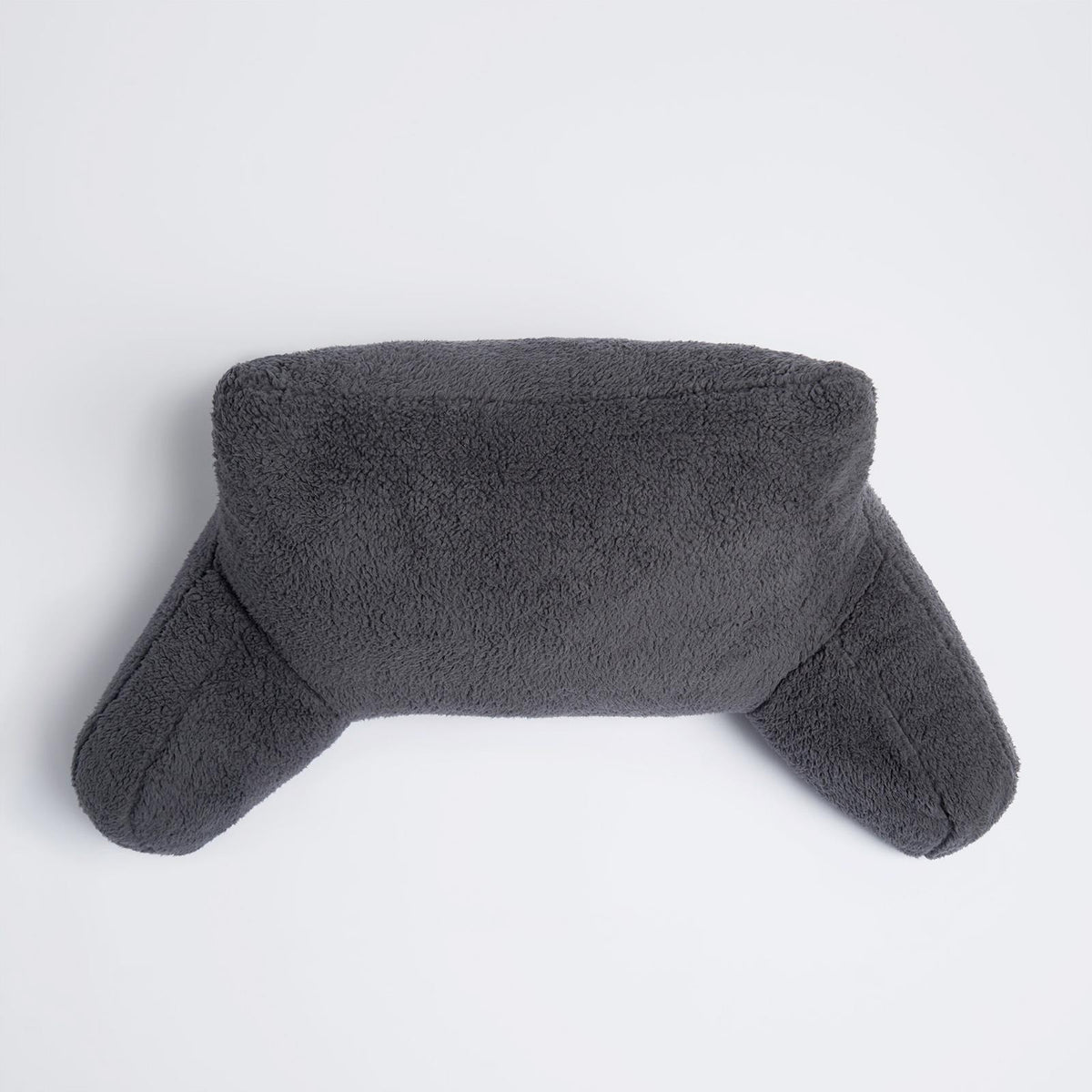 OHS Teddy Fleece Reading Pillow Cuddle Cushion with Arms Lumbar Bed Chair