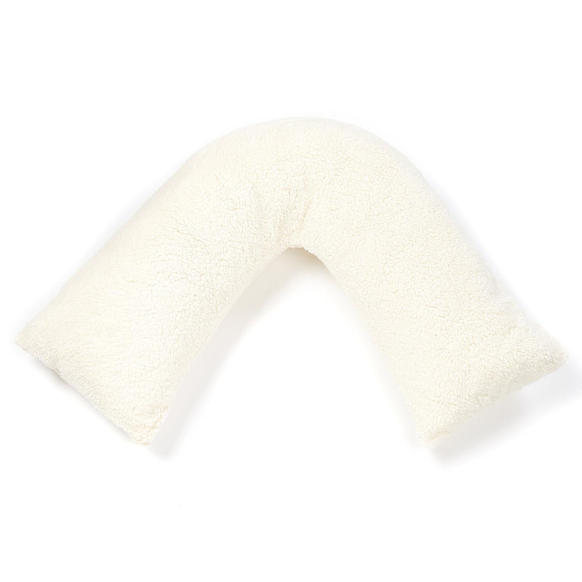 Teddy Fleece V Shaped Pillow Body Neck Support Pregnancy Orthopaedic Cushion