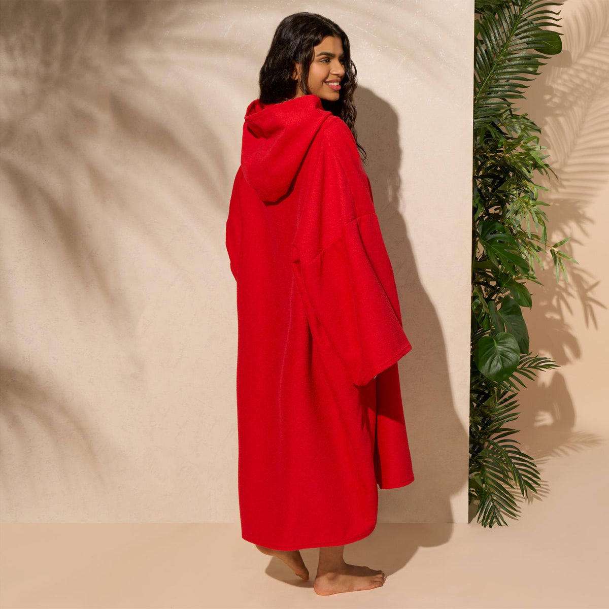 OHS Hooded Towel Poncho Adult Absorbent Dry Beach Swim Bath Changing Robe