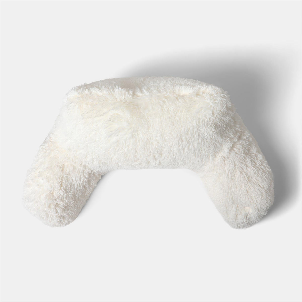 OHS Fluffy Cuddle Cushion Reading Pillow with Arms Lumbar Bed Chair