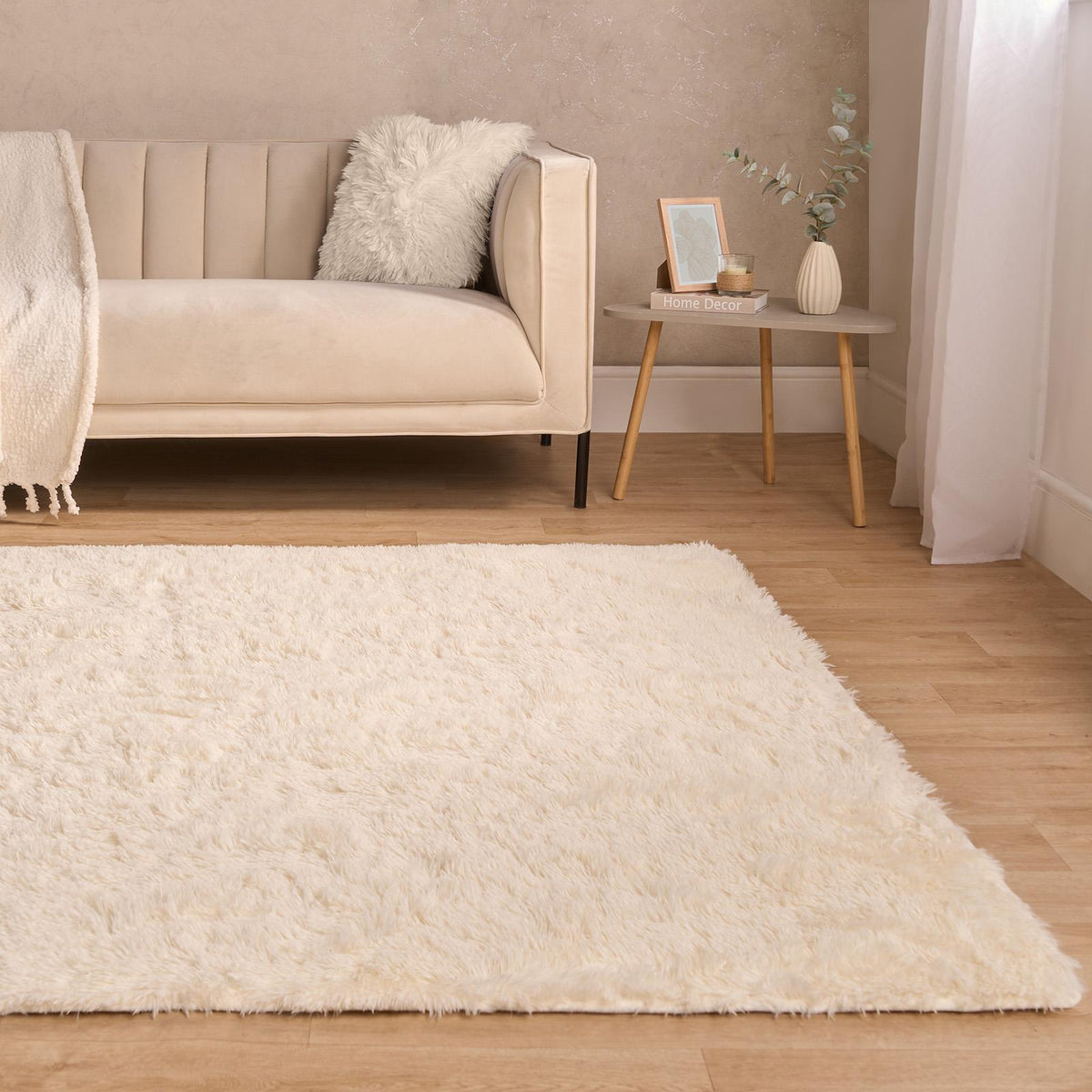 OHS Fluffy Rug Anti-Slip/Skid Shaggy Large Bedroom Non-Shed Floor Carpet Mat