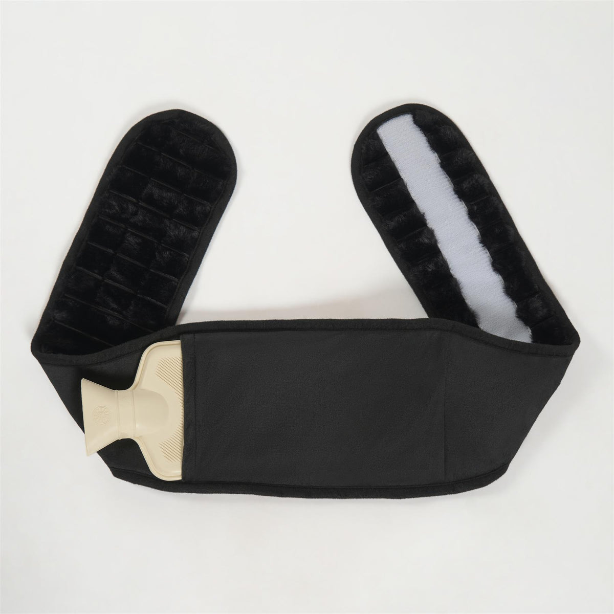 OHS Ribbed Heating Belt Adjustable Hot Water Bottle Body Wrap Back Pain Relief