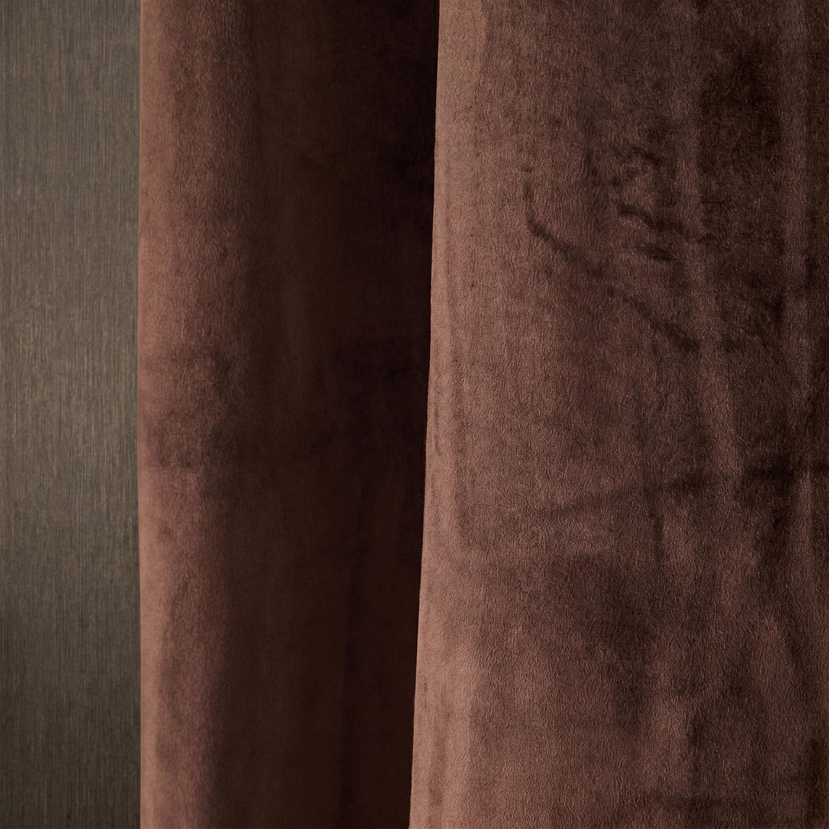 Thermal Matte Velvet Eyelet Curtains 2 Pair Of Ready Made Thick Fabric Ring Top