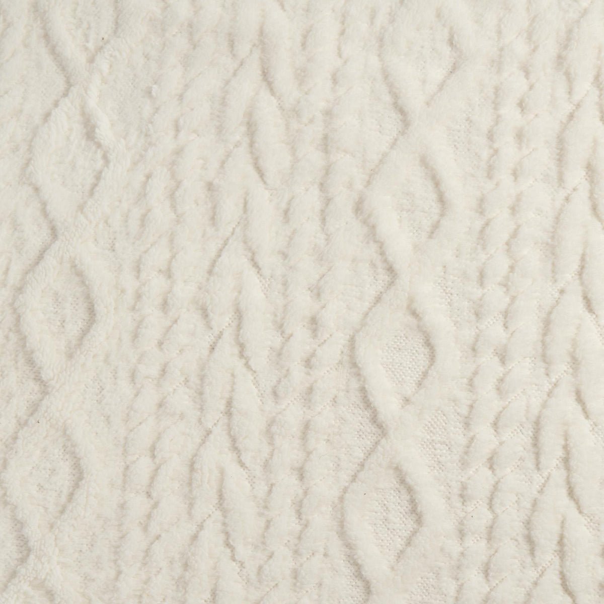 OHS Cable Knit Blanket Sherpa Fleece Sofa Plush Soft Warm Throw Over Bed Chair