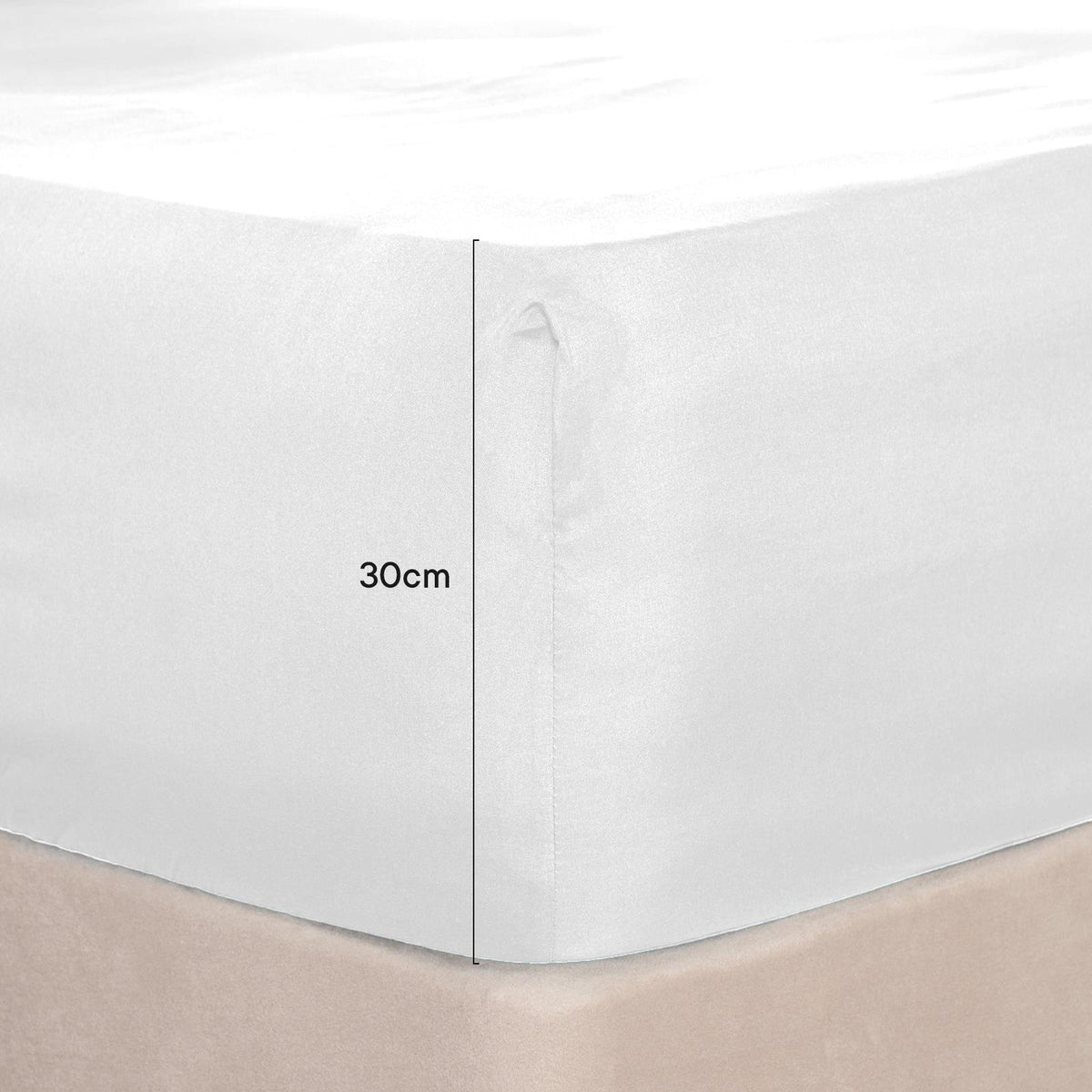 OHS Fitted Sheet Extra Deep 30cm Single Double King Super King Full Bed Sheets