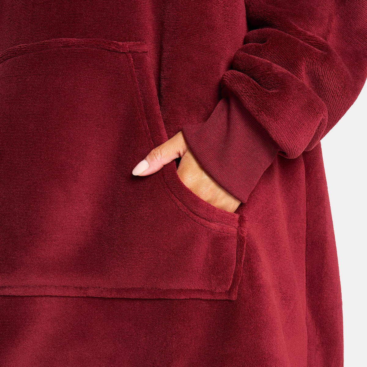 OHS Hoodie Blanket Oversized Ultra Plush Sherpa Giant Big Hooded Sweatshirt