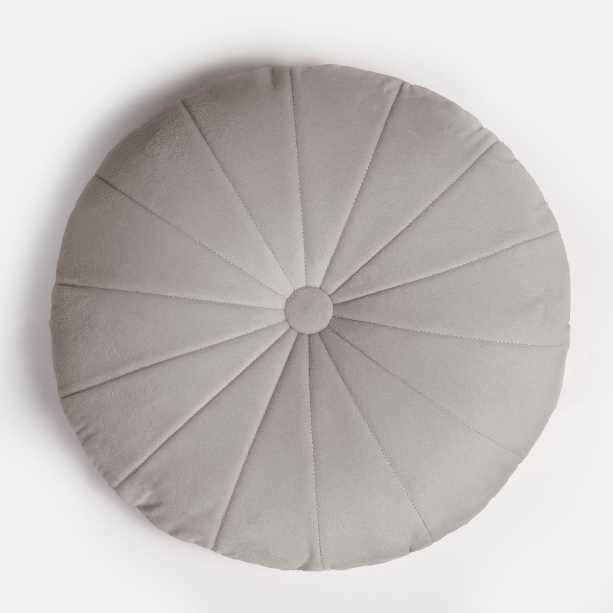 OHS Velvet Filled Cushion Round Bedroom Decor Scatter Chair Sofa Button Pillow