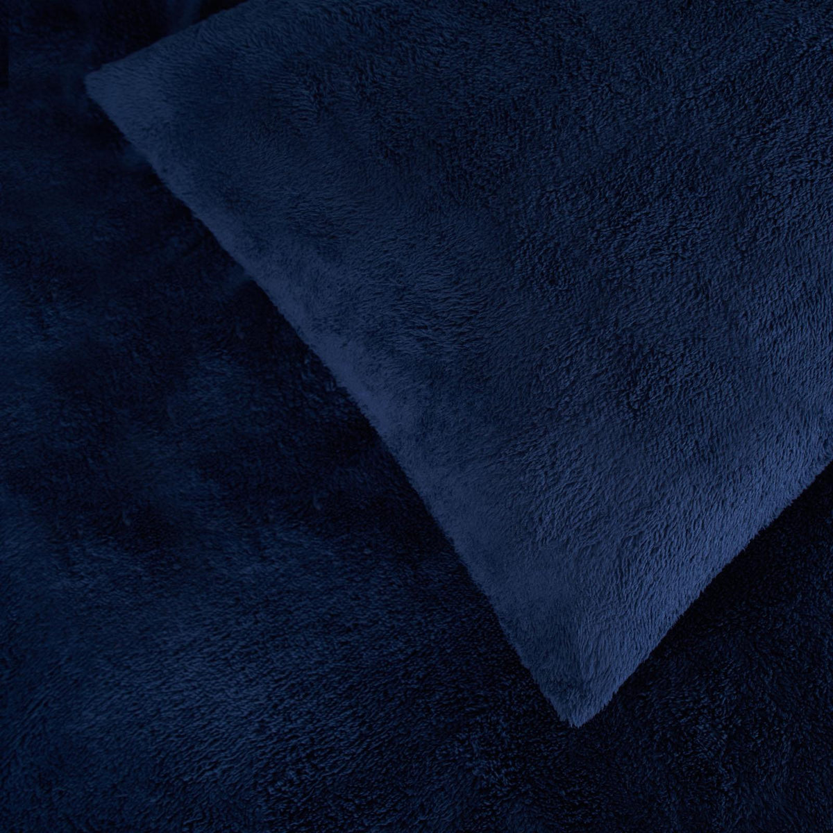 OHS Teddy Fleece Duvet Cover with Pillow Case Thermal Warm Bedding Set
