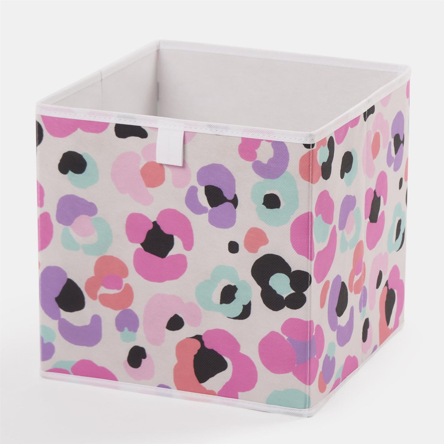 OHS Leopard Storage Cube Boxes 2/4 Pack Folding Shoe Organiser Tidy Set