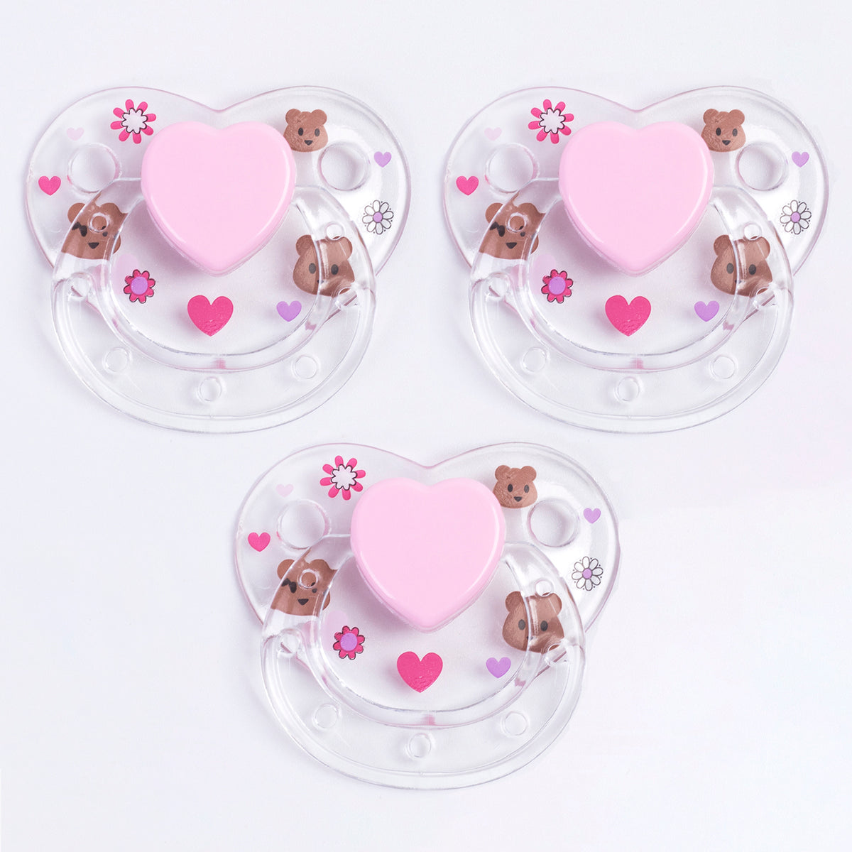3PC Magnetic Dummy Pacifier for Reborn Baby Dolls DIY Supply Accessory Kids Gift
