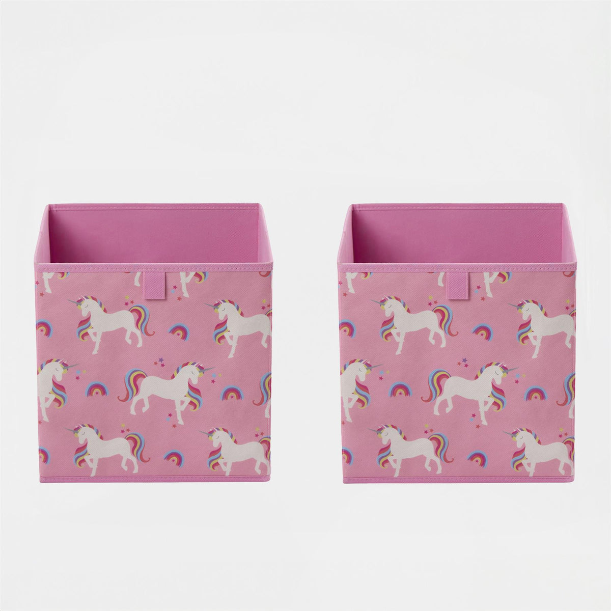 Storage Cube Boxes Unicorn 2/4 Pack Folding Space Saving Shoe Toy Cube Tidy Set