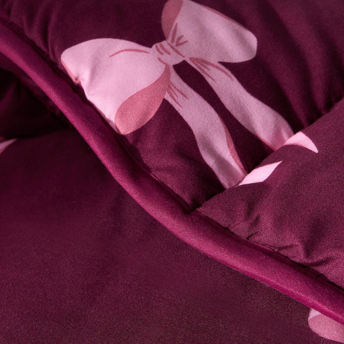 OHS Bows 10.5 Tog Coverless Duvet with Pillowcase Winter Warm Bedding Set
