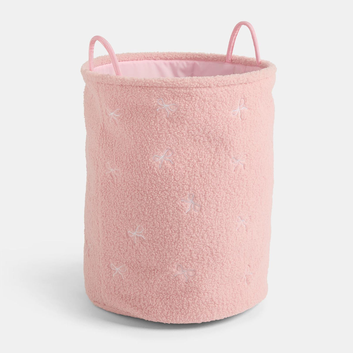 OHS Storage Basket Handles Boucle Fleece Laundry Clothes Organiser