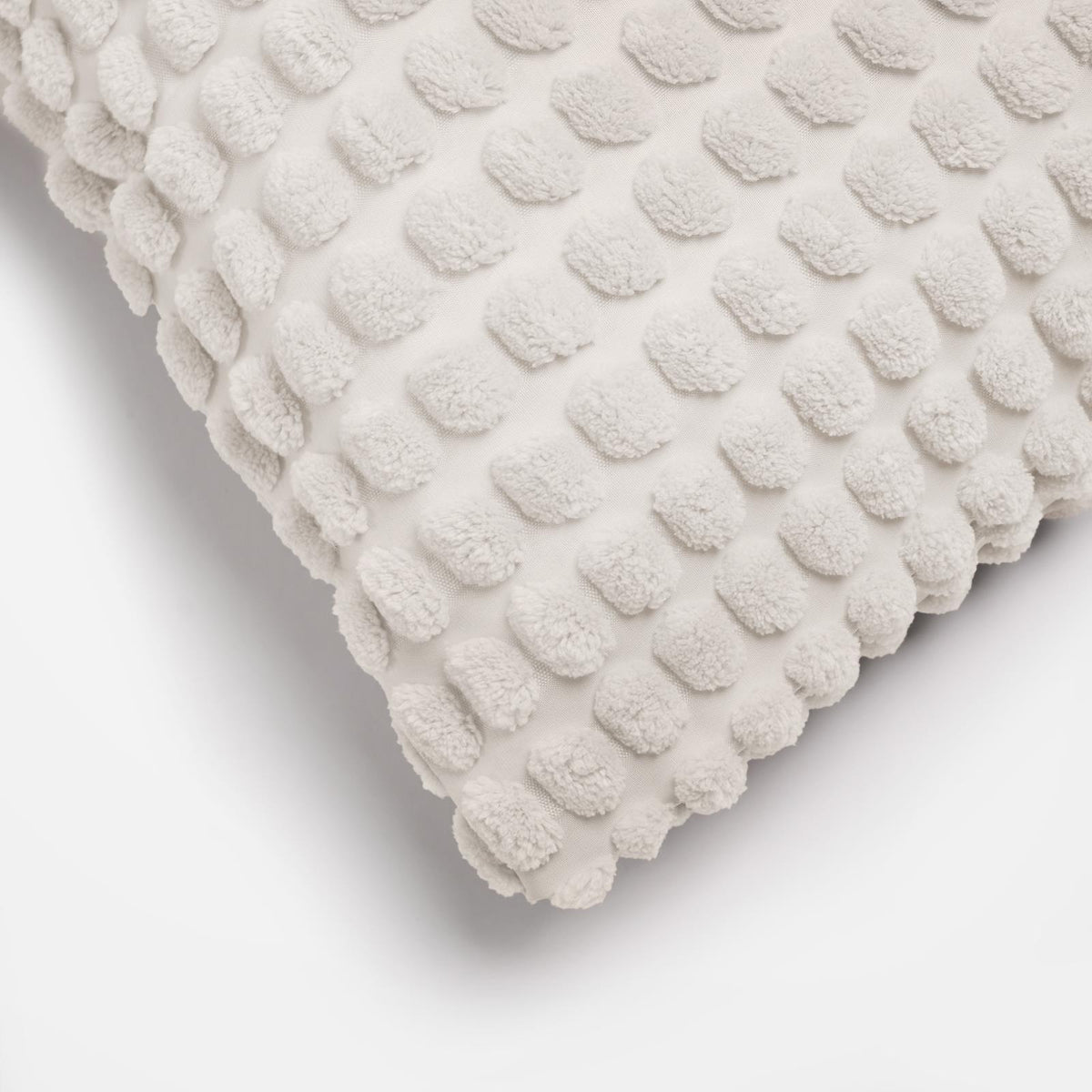 OHS Bobble Cushion Covers Soft Fleece Square Pillowcases Winter Home Decor