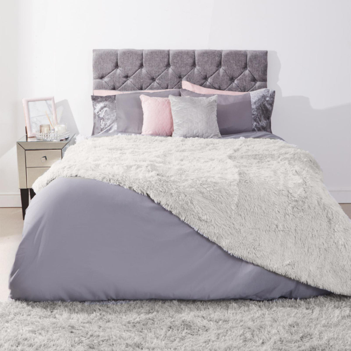 Sienna Fluffy Shaggy Blanket Large Throw Over Sofa Bed Cosy Fleece - 150 x 200cm