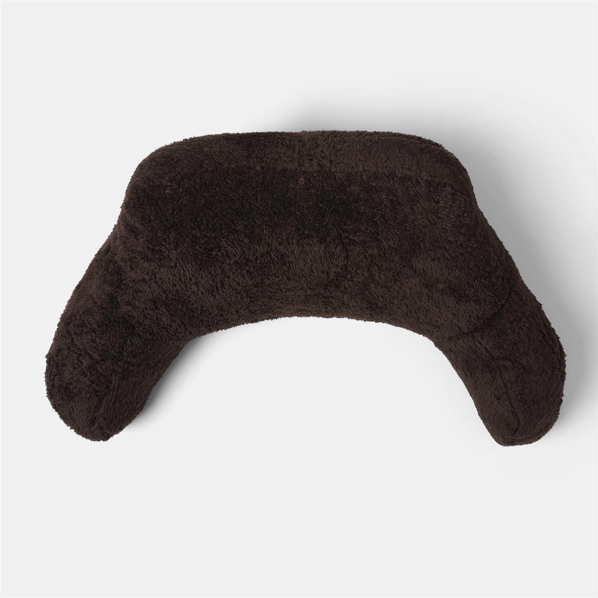 OHS Teddy Fleece Reading Pillow Cuddle Cushion with Arms Lumbar Bed Chair