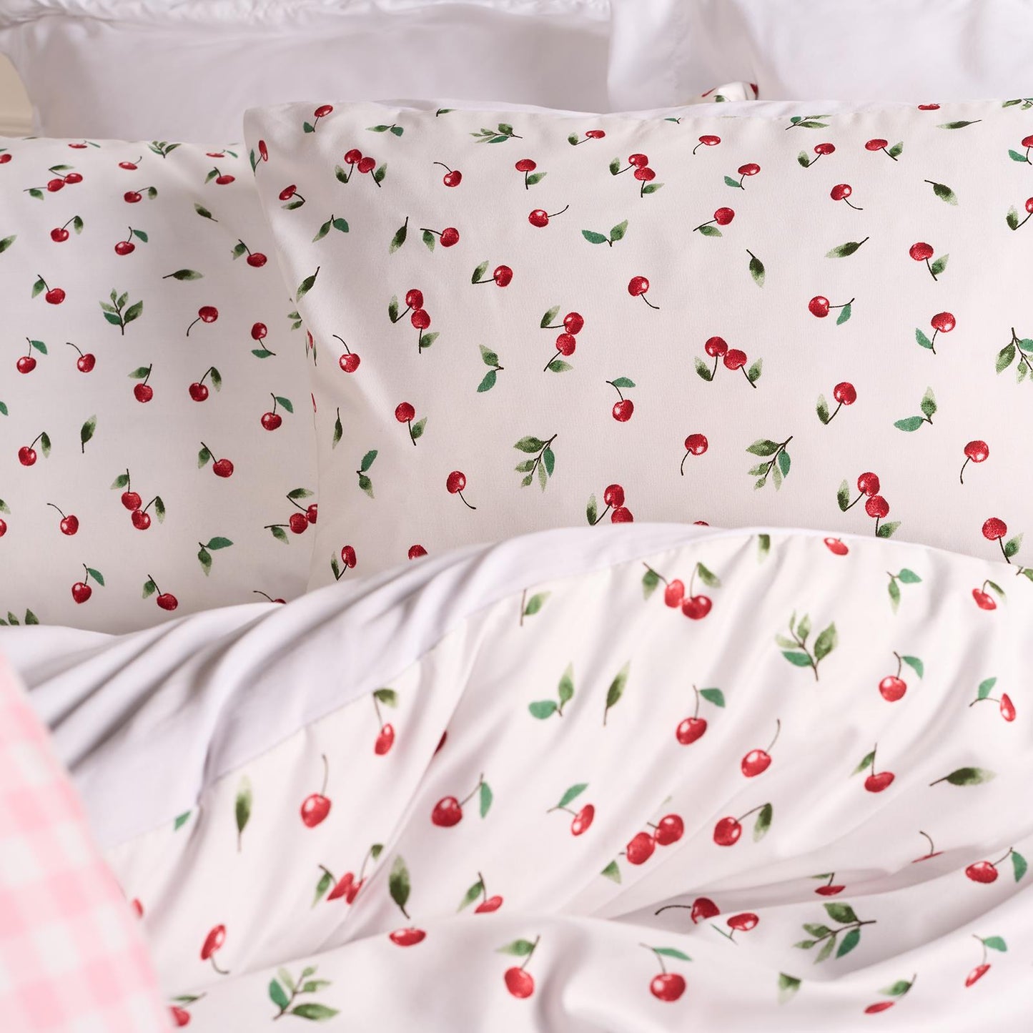 OHS Ditsy Print Bedding Microfibre Duvet Cover Set with Pillowcase Soft