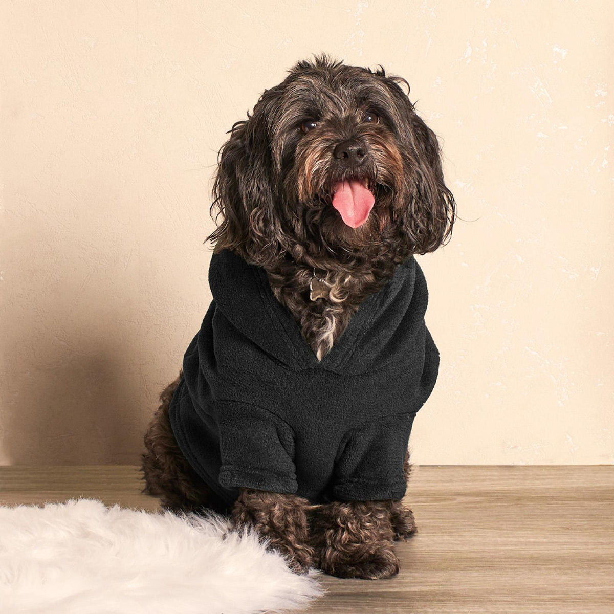 OHS Pet Dog Sherpa Hoodie Winter Warm Fleece Puppy Outfit Suit Soft Cat Jumper
