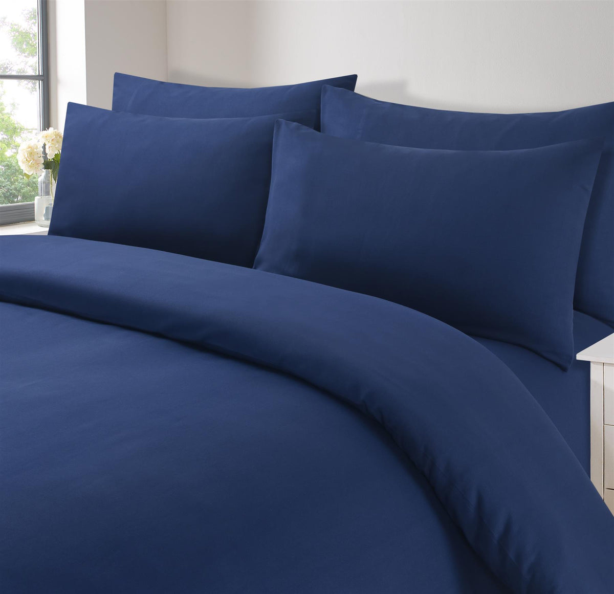 OHS Microfibre Housewife Pillowcases Set 2 Pack Wrinkle Resistant Pillow Covers
