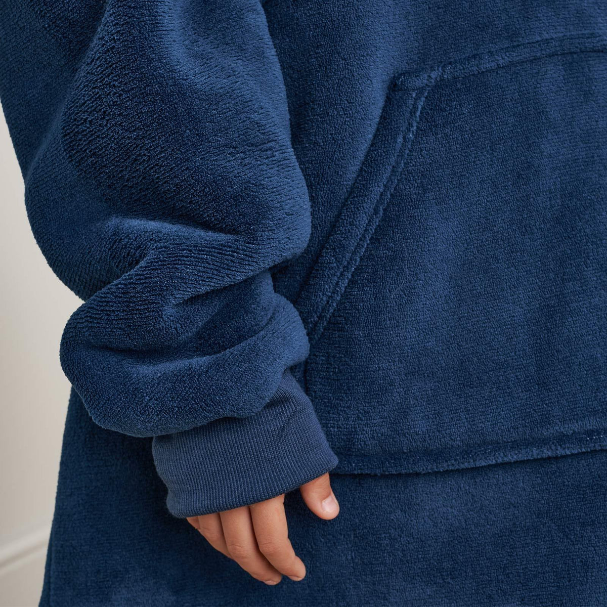 Kids Hoodie Blanket Oversized Sherpa Fleece Jumper Sweatshirt Soft Warm Throw
