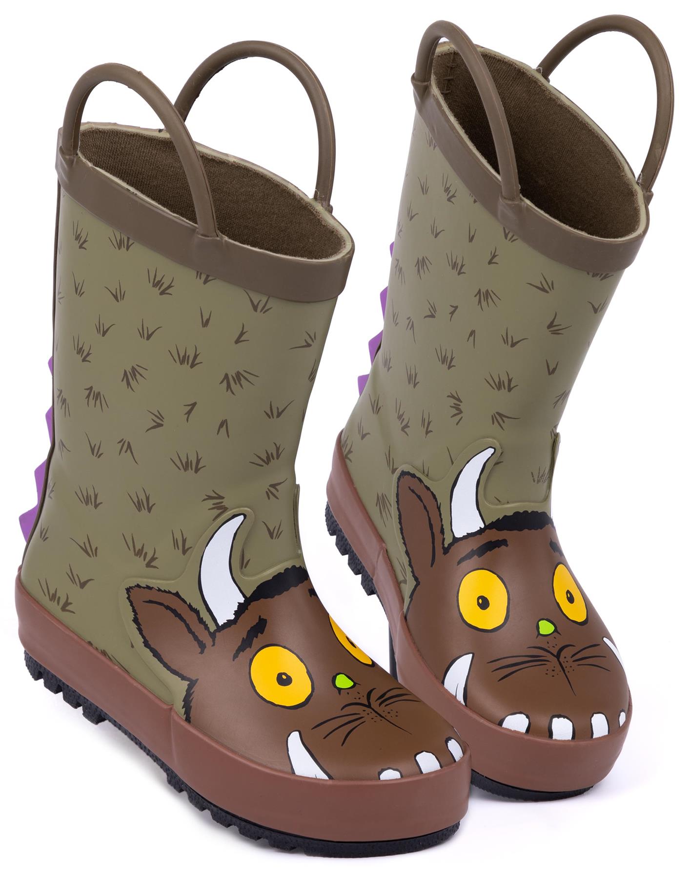 Gruffalo & Friends Wellington Boots with Handles | Unisex Kids Brown | Official