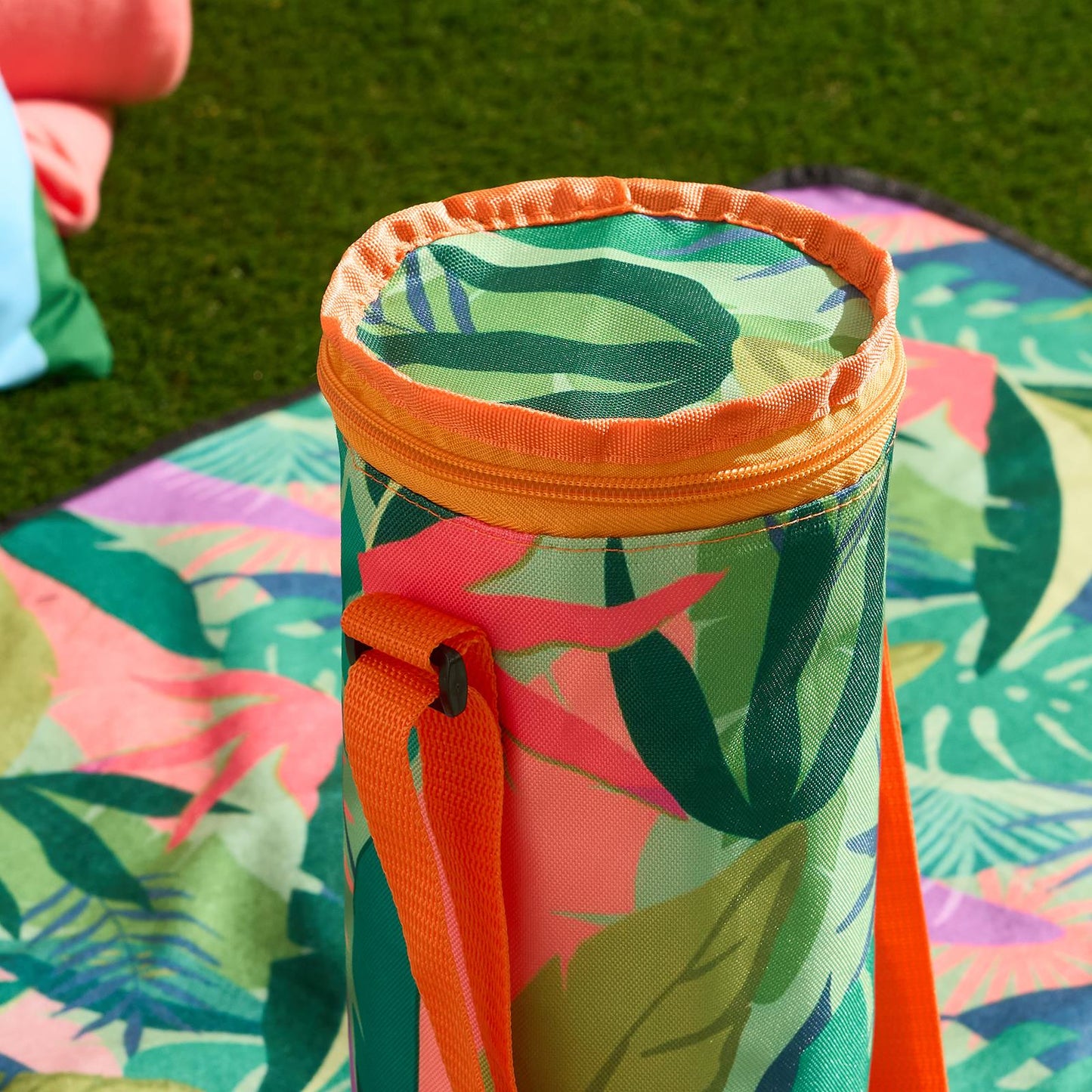 OHS Printed Picnicware Wine Cooler OR Picnic Blanket OR Bag Plates Bowls Glasses