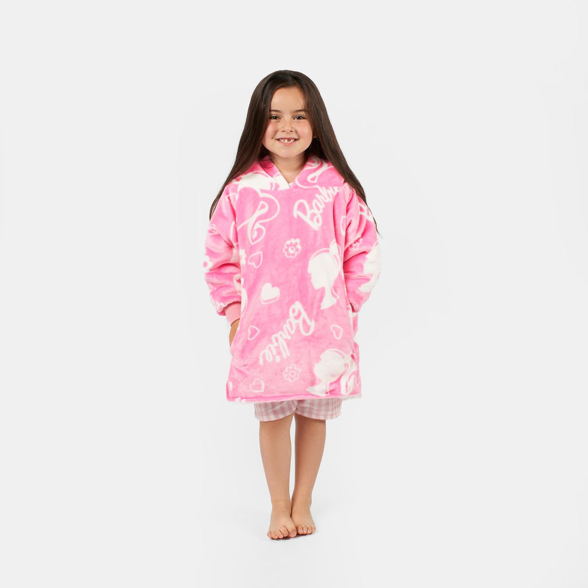 Barbie Hoodie Blanket Oversized Fleece Warm Wearable Throw Jumper Sweatshirt