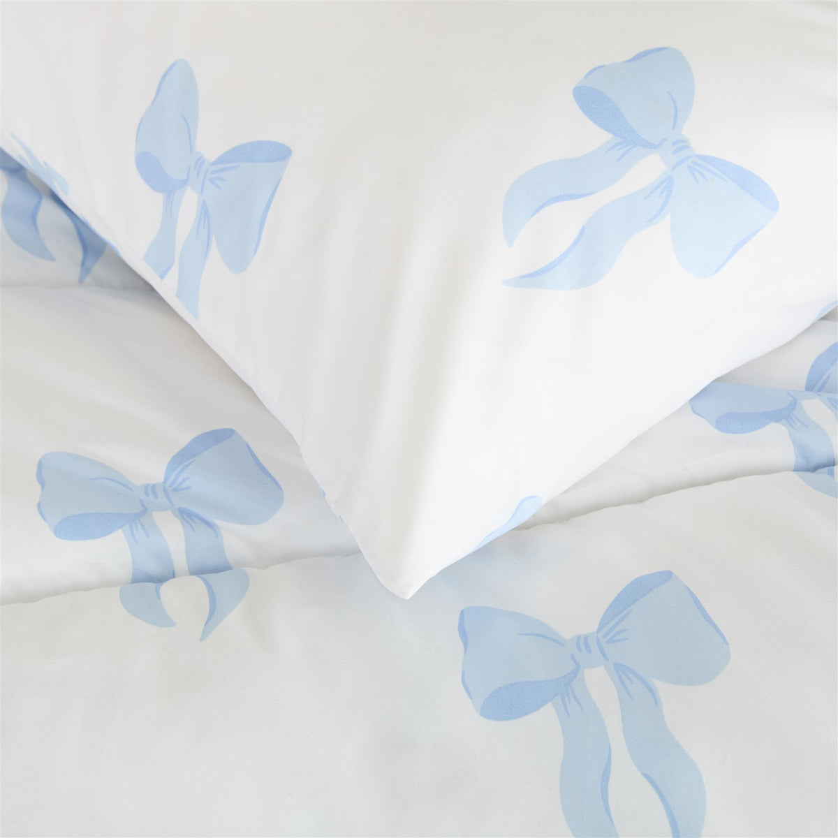 OHS Bows 10.5 Tog Coverless Duvet with Pillowcase Winter Warm Bedding Set