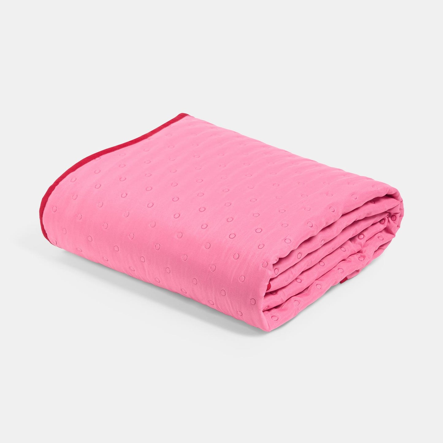 OHS Piped Scallop Throw Quilted Blanket Winter Soft Warm Bedspread