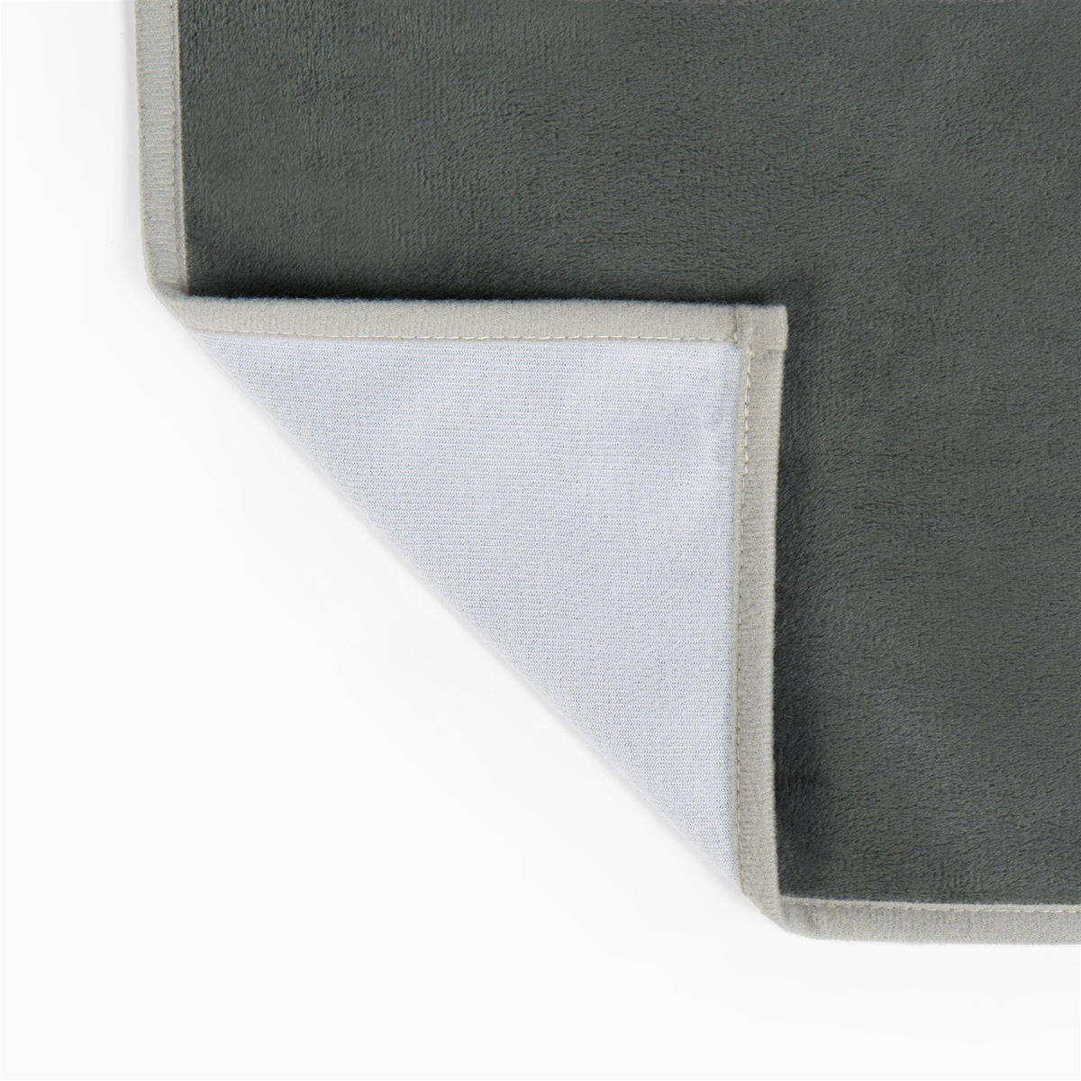 OHS Piped Trim Table Mats Runner Set Matte Velvet Placemats Home Decor